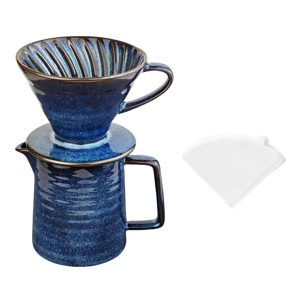 Cafetière à verser manuelle céramique 300ml cafetière filtre pour over 10 oz