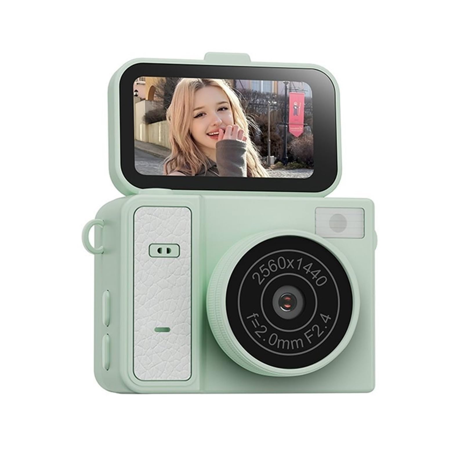 2K Retro Thumb Keychain Camera with 1.47" Flip Screen | Ultra Mini Portable Flip Display Action Camcorder Video Recorder(Green)-picture-21