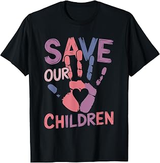 Save Our Children End Human Trafficking Awareness Mens T-Shirt