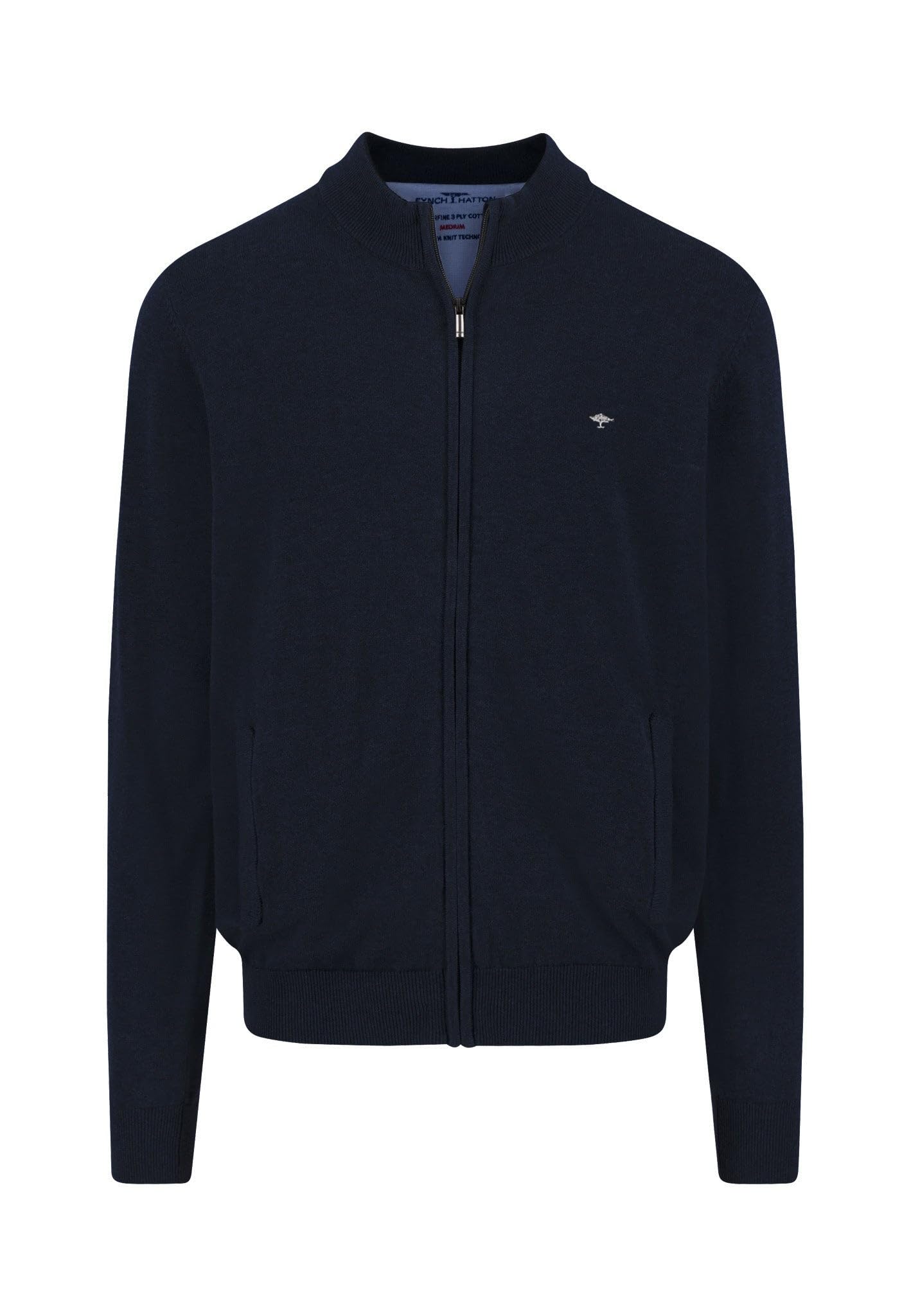 FYNCH-HATTON Strickjacke aus Baumwolle mit Stehkragen