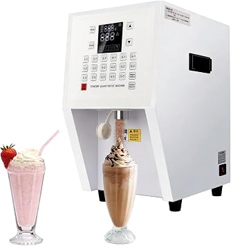 Automatic Fruit Powder Dispenser, 3.5L Powder Quantitative Machine 110V Digital Powder Dispensing Machine for Commercial & Home Use Bubble Tea Equipment