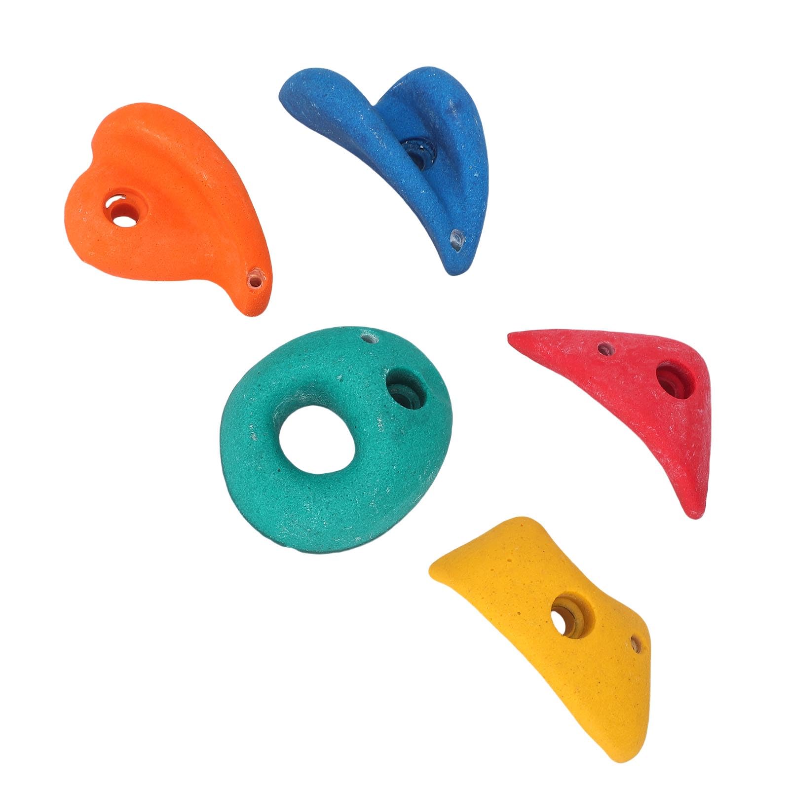 Brrnoo 5 Piezas Presas de Escalada Coloridas para Niños Interior y Exterior