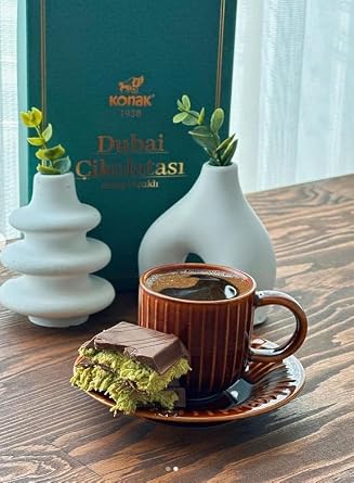 Dubai Chocolate 7oz Kunafa Pistachio Rich Milk Chocolate 200 Gram, Individually Wrapped Fresh, Premium Pistachio - Gift box for birthday - congratulations - Christmas Amazing Pack (Pack of 2)