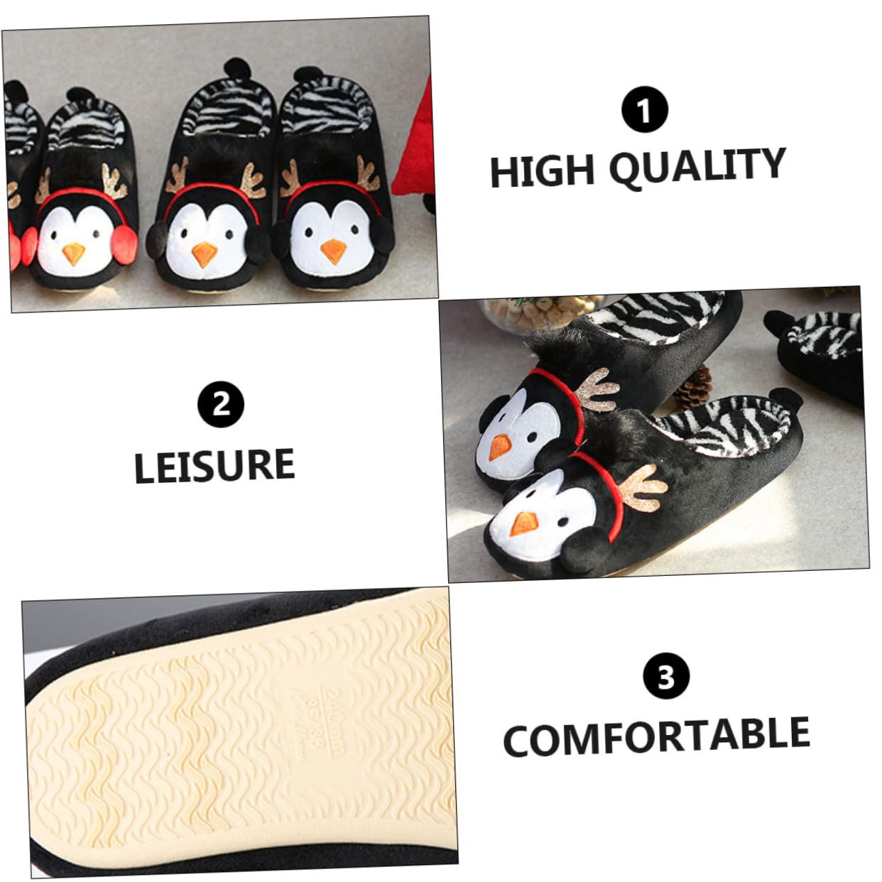 Pantofole Da Casa Calzini Pantofola Per Calda Pantofola Pantofole Invernali Per Pantofole Calde Pantofola Invernale Per Peluche Accogliente Black