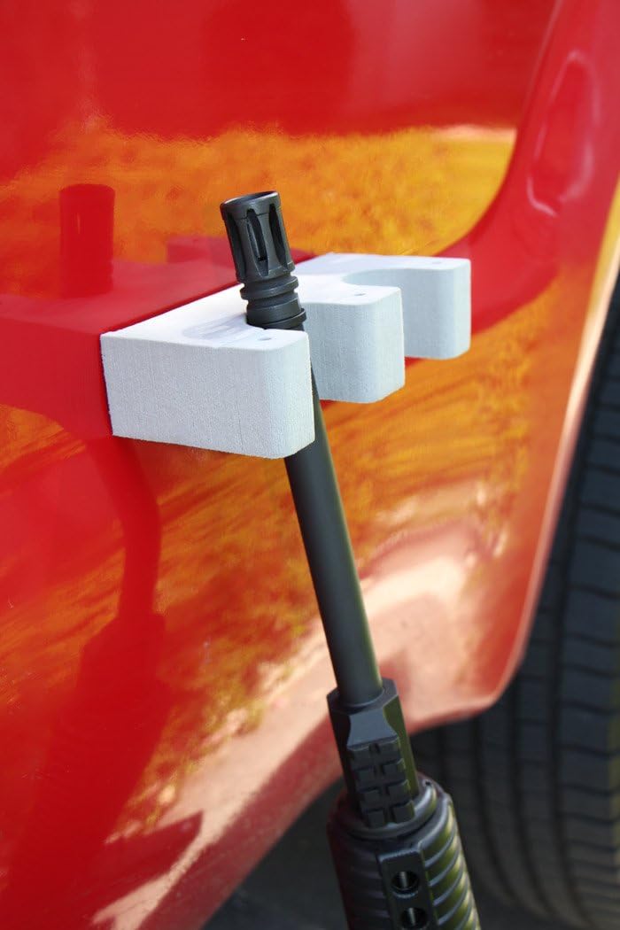 Stealth Magnetic Barrel Rest Mount - Portable Gun Rack - Holds 2 Rifles/Shotguns - Gun Safe Organizer Storage Solution