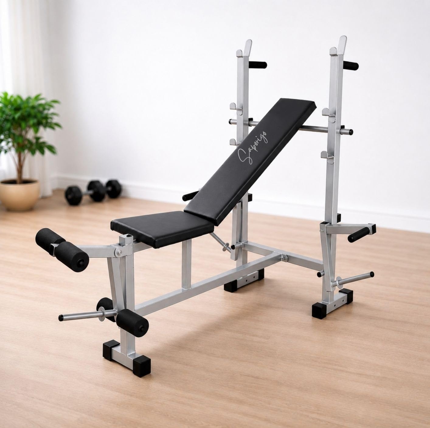 20-in-1 Heavy Duty Multipurpose Gym Bench for Home Workout | Premium Powder-Coated Exercise Bench with Flat, Incline & Decline Positions | Suitable for Chest Press, Dumbbell Workouts & Full Body Training-image-44