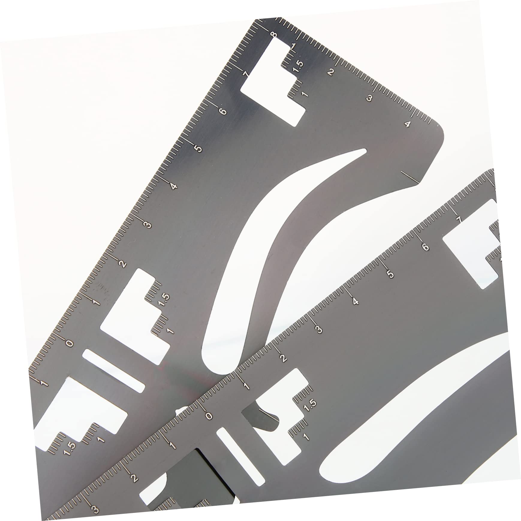FRCOLOR 6pezzi Per Sopracciglia Acciaio Inossidabile Strumento Guida Per La Creazione Sopracciglia Stencil Per Per Donne e Ragazze