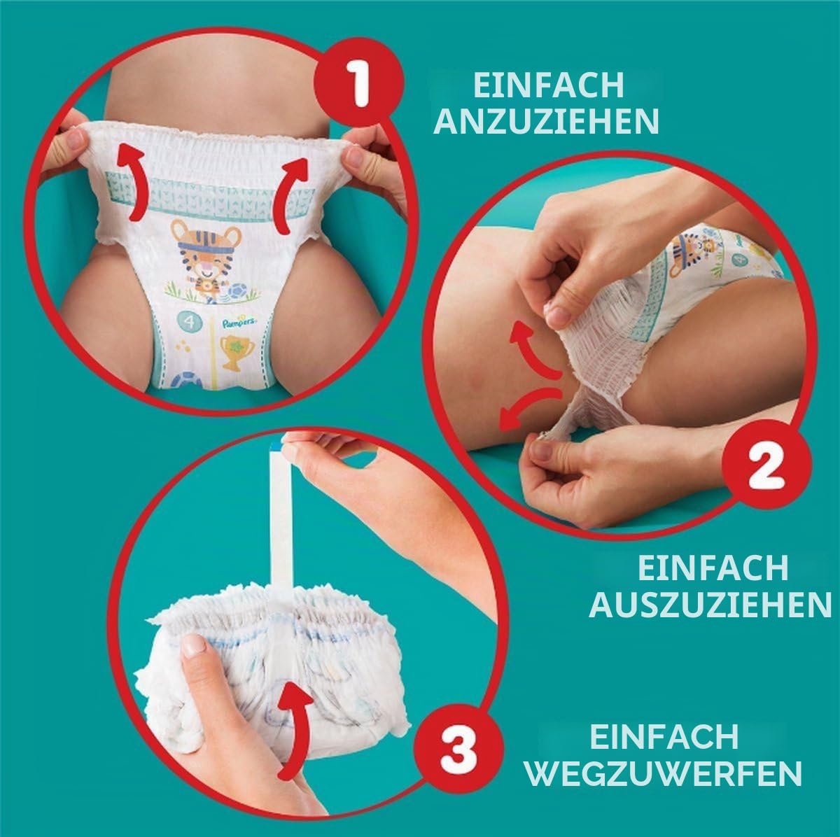 Pampers Baby-Dry Pants Windelhosen Größe 5-92 Windelhosen (11-17 kg)