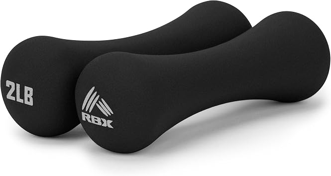RBX Hand Weights, Neoprene Hand Weights for Home Workouts, Cardio & Strength Training, Home Gym Equipment