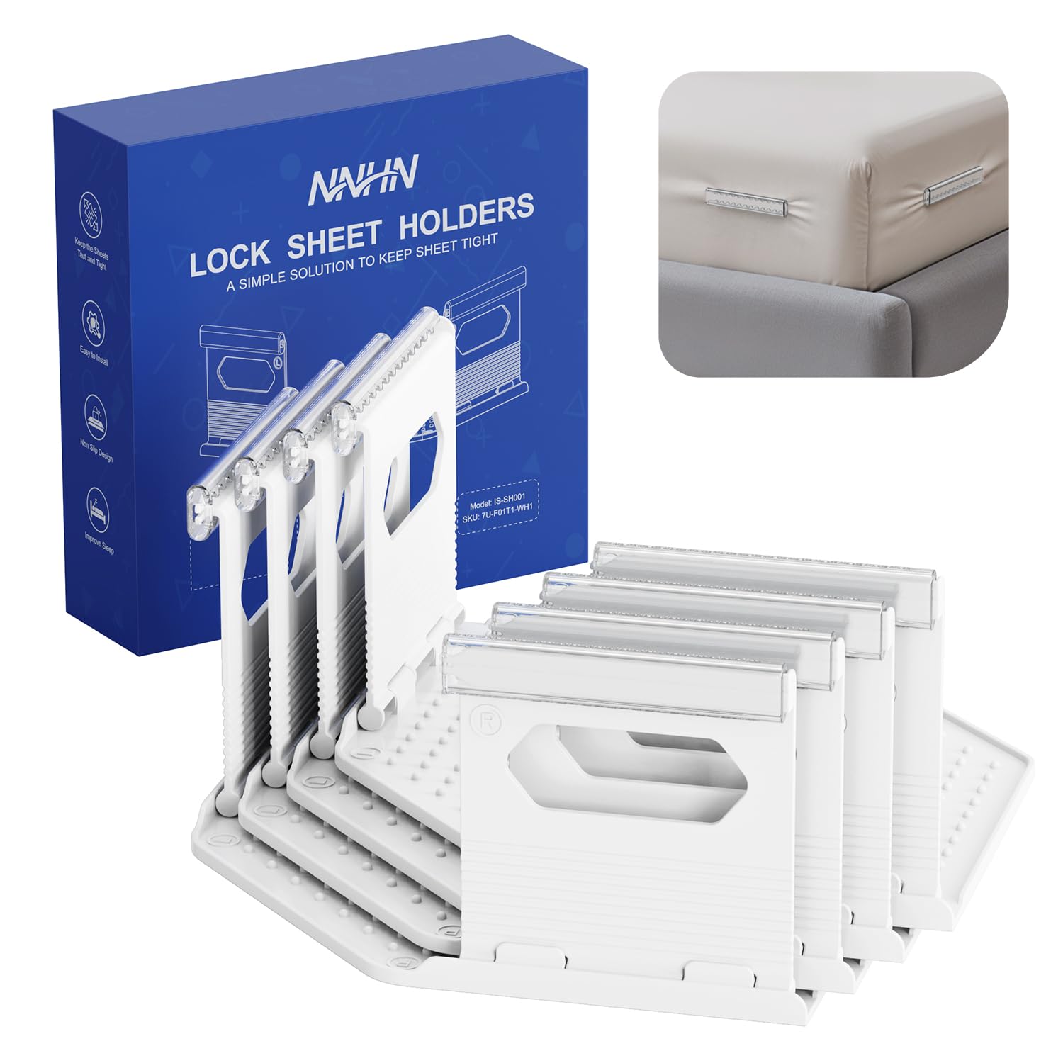Amazon.com: NNHN Lock Sheet Holders Keep Sheets Firm & Tight