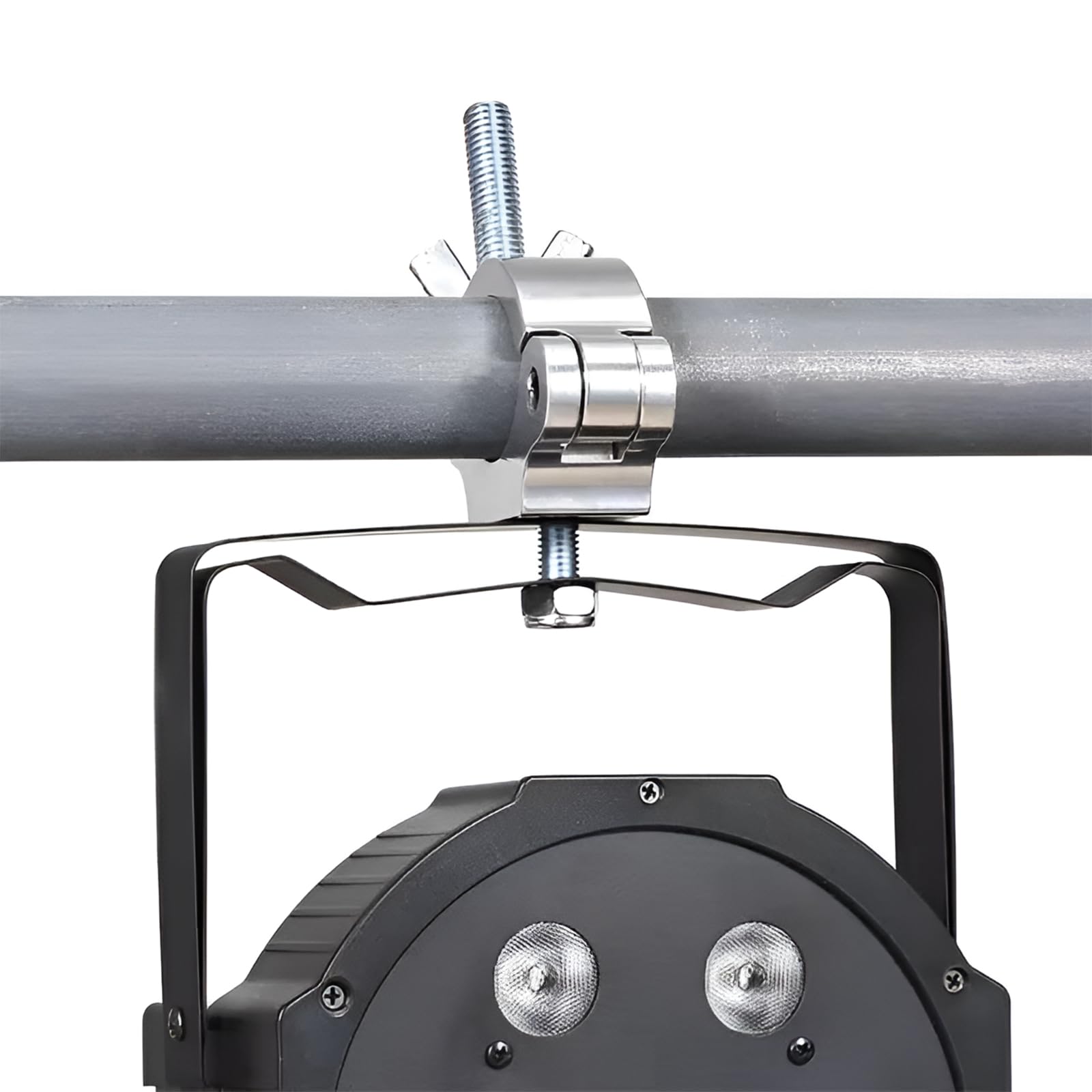 2 sztuki trawersów klamry aluminiowe mocowanie światła sceny zacisk O Clamp | Oświetlenie sceniczne 25-30 mm, zacisk hakowy, nośność 35 kg, do ruchomych świateł scenicznych, reflektorów, ruchomych głowic