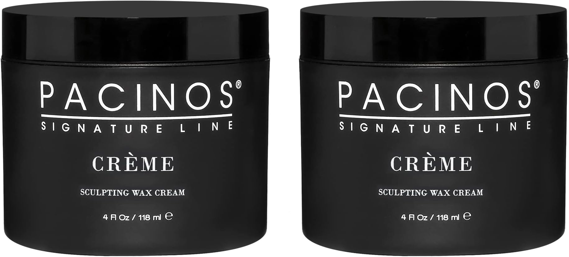 Pacinos Cr?me - Sculpting Wax Cream, Medium Hold with Medium Shine, All Hair Types, 4 fl oz (2 Pack)