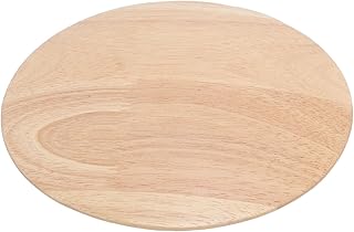 Zunate Modern Round Wooden Wall Sconce, 7.48in Hardwired LED Lamp for Be...