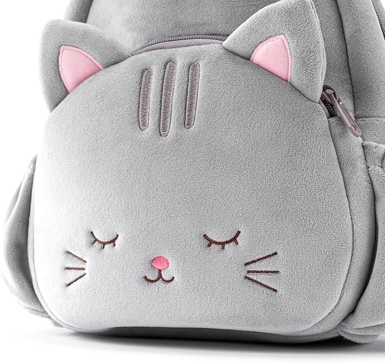 Lazada Toddler Backpack Plush Backpack Toddler Girls Backpack Cat Animal Kids Backpacks for Girls Pink Kitty Plush Bag Age 3+ - Image 8