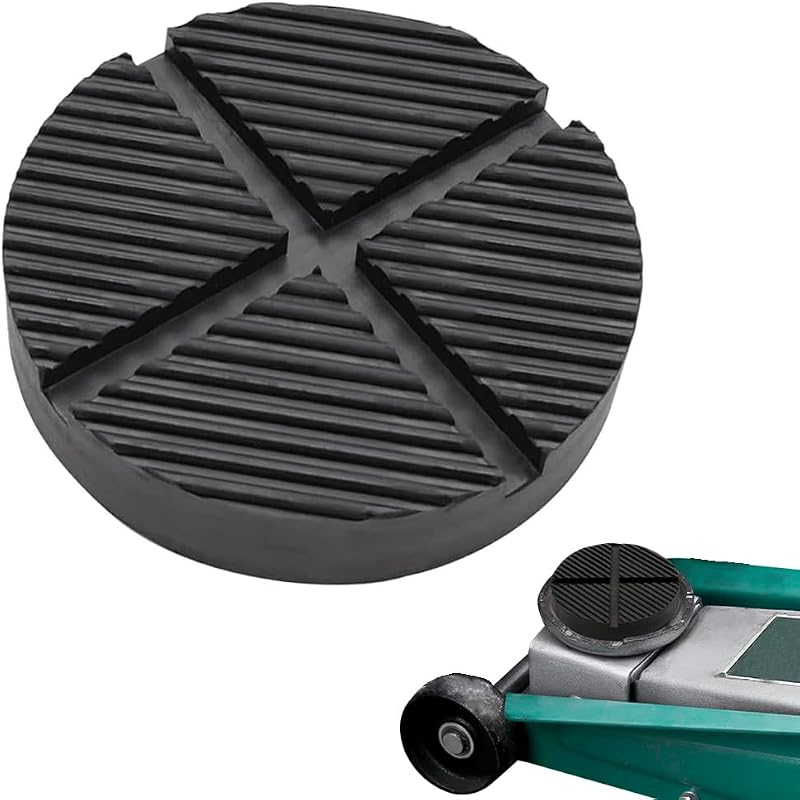 ジャッキパッド 自動車用 ゴムパッド 滑り止め 汎用型 直径12.5cm 高さ2.6cm 硬質ゴム製 ジャッキアクセサリー