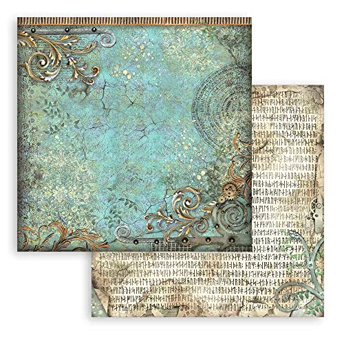 Stamperia Mini Scrapbooking Pad-Backgrounds Magic Forest, Multicoloured, 8 x 8 inches - Image 4