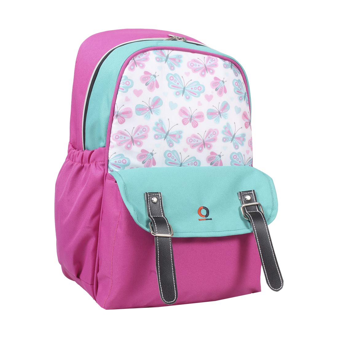 VOUCH Multipurpose Diaper Bag Denim Fabric, Large (VC_DB_DNM_D3), pink