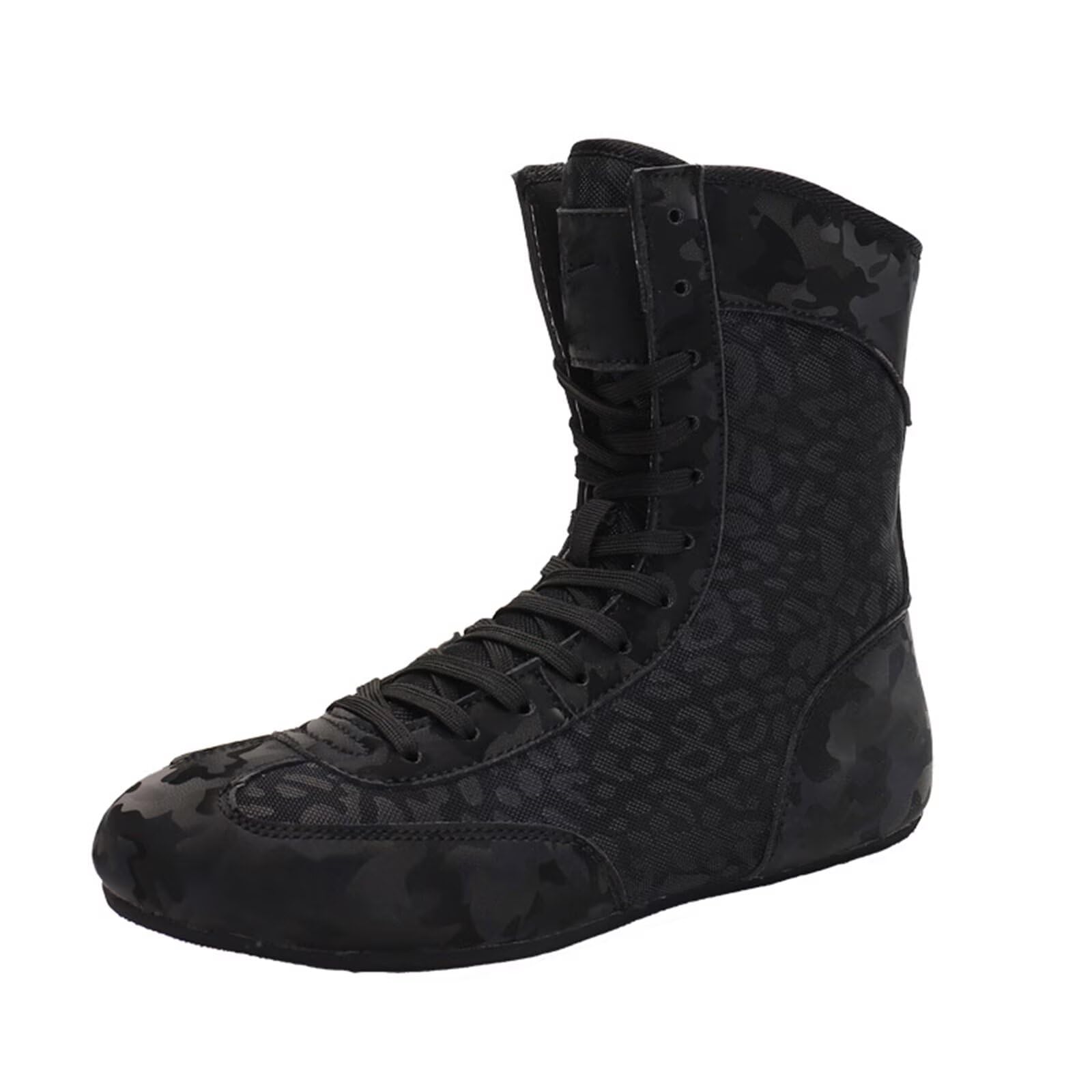Zapatos de Lucha y Boxeo para niños - Zapatillas de Fitness para jóvenes, Zapatillas Altas Antideslizantes Culturismo, Kickboxing para Exteriores para Mujeres y Hombres