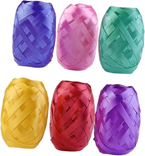 Miniatura 4 de KALLORY 36 Pcs Crafts Bows Ribbons Curling Craft Ribbons Present Wrapping Ribbons DIY Packing Grosgrain Ribbons for Crafts Holiday Florist Wedding