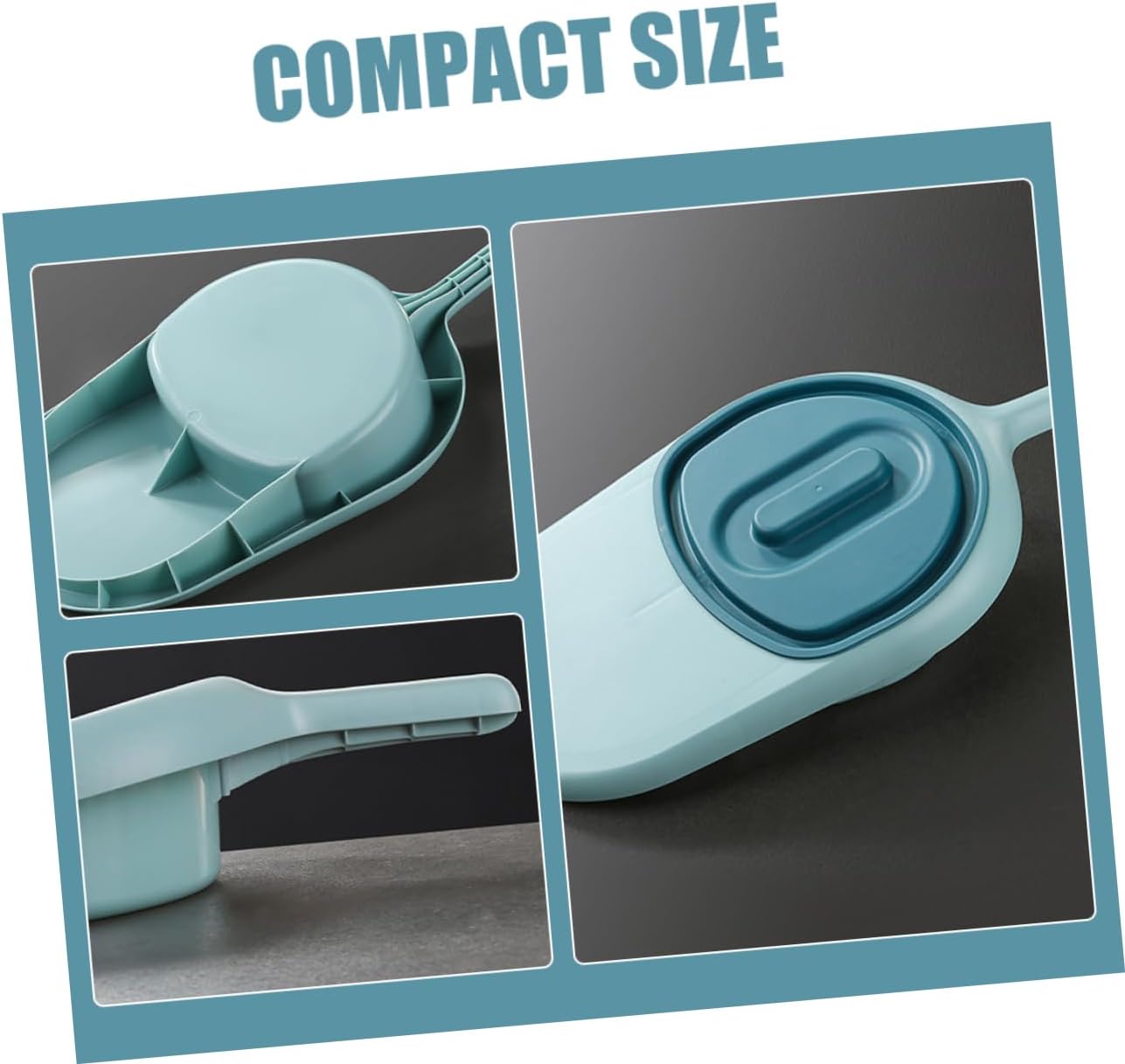 Bedpan with Lid, Plastic Handle Urinal Pot for Bedridden Patients