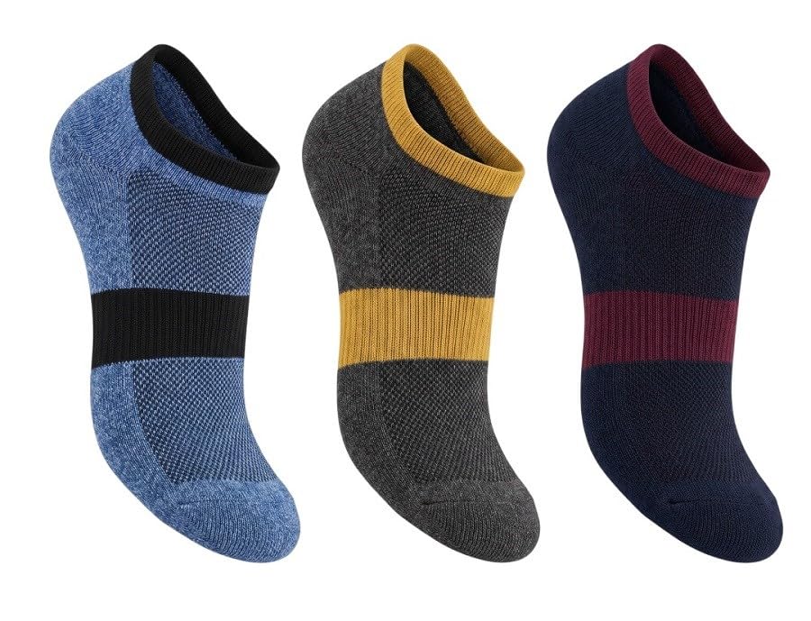 Symbol Premium Men's Cotton Sports Socks Unisex | High Ankle Length | Odour-Free & Anti-bacterial | Cushioned Base | Available in Pack of 3-image-7