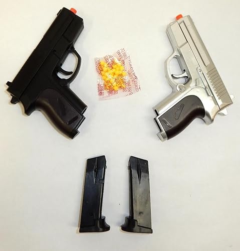 uk Armas p.618 pistola airsoft kit de duelo w 2 pistolas airsoft gun set w 1000 bs(pistola de Airsoft)