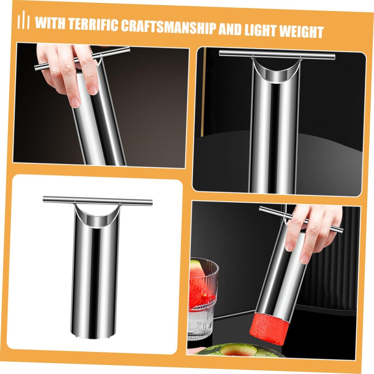 3pcs Watermelon Corers Remover Pear Corers Fruit Watermelon Opening Tool Kitchen Fruit Cutter Tool Sharp Slicer