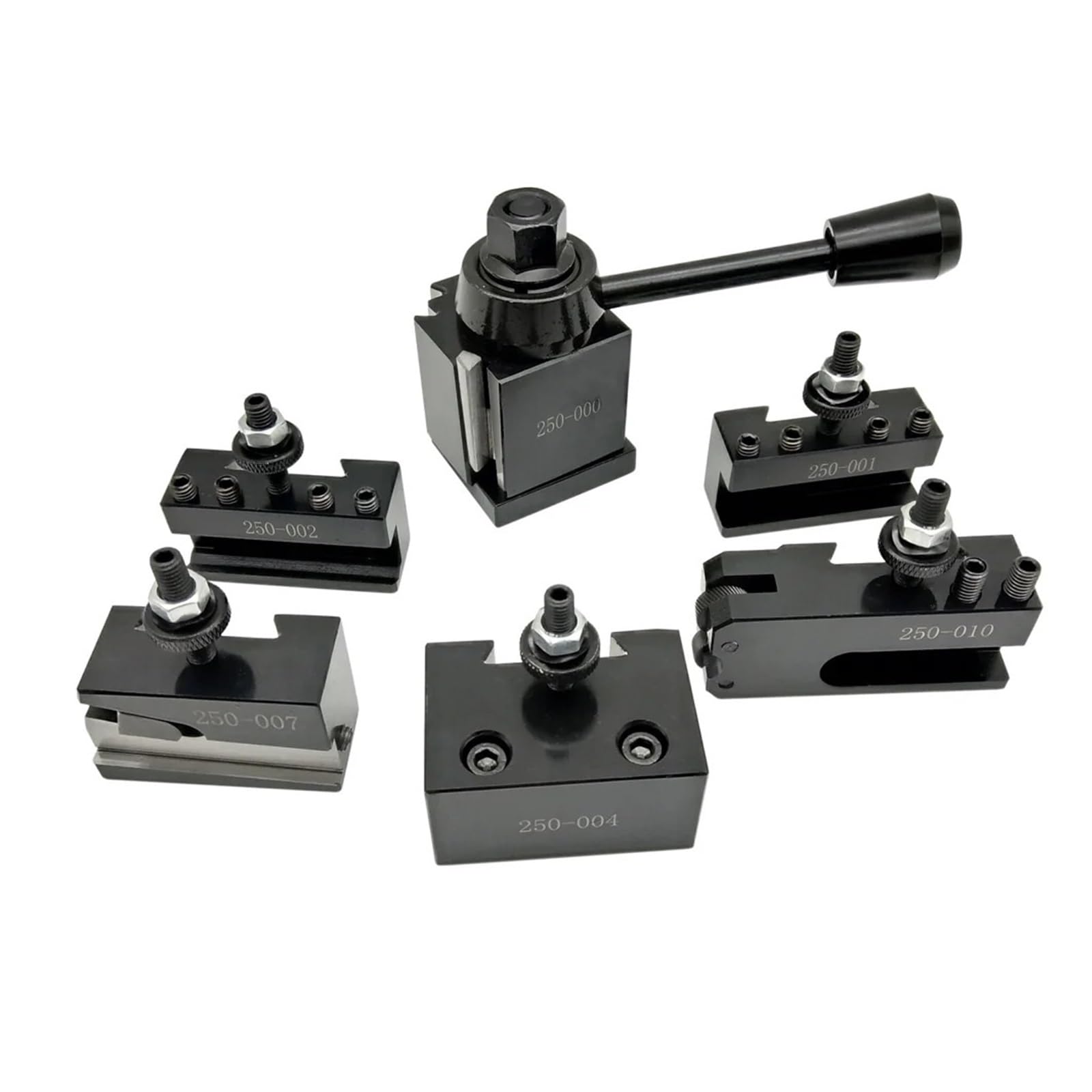 BDAYEK Lathe turning tool set Wedge GIB 250-000/250-001/250-002/250-004/250-007/250-010 Wedge GIB Type Quick Change Toolpost Tool Holder for Lathe Tools for Lathe Machine(250-001)