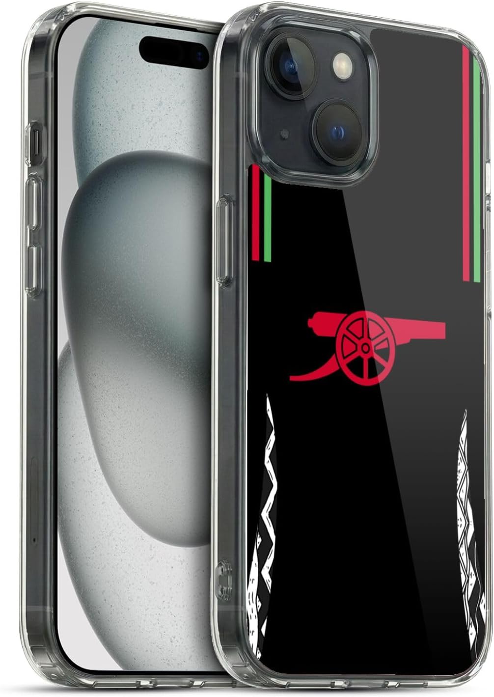 Head Case Designs Officially Licensed Arsenal FC Away 2024/25 Kit Soft Gel Case Compatible with Apple iPhone 15