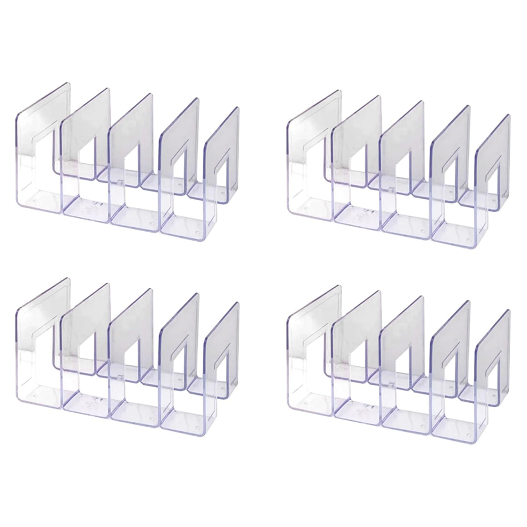 Vjsujehgy 4X Luxury Acrylic Handbag Storage Rack, Transparent Organizer for Women'S Bags, Display Cabinet with Partitions