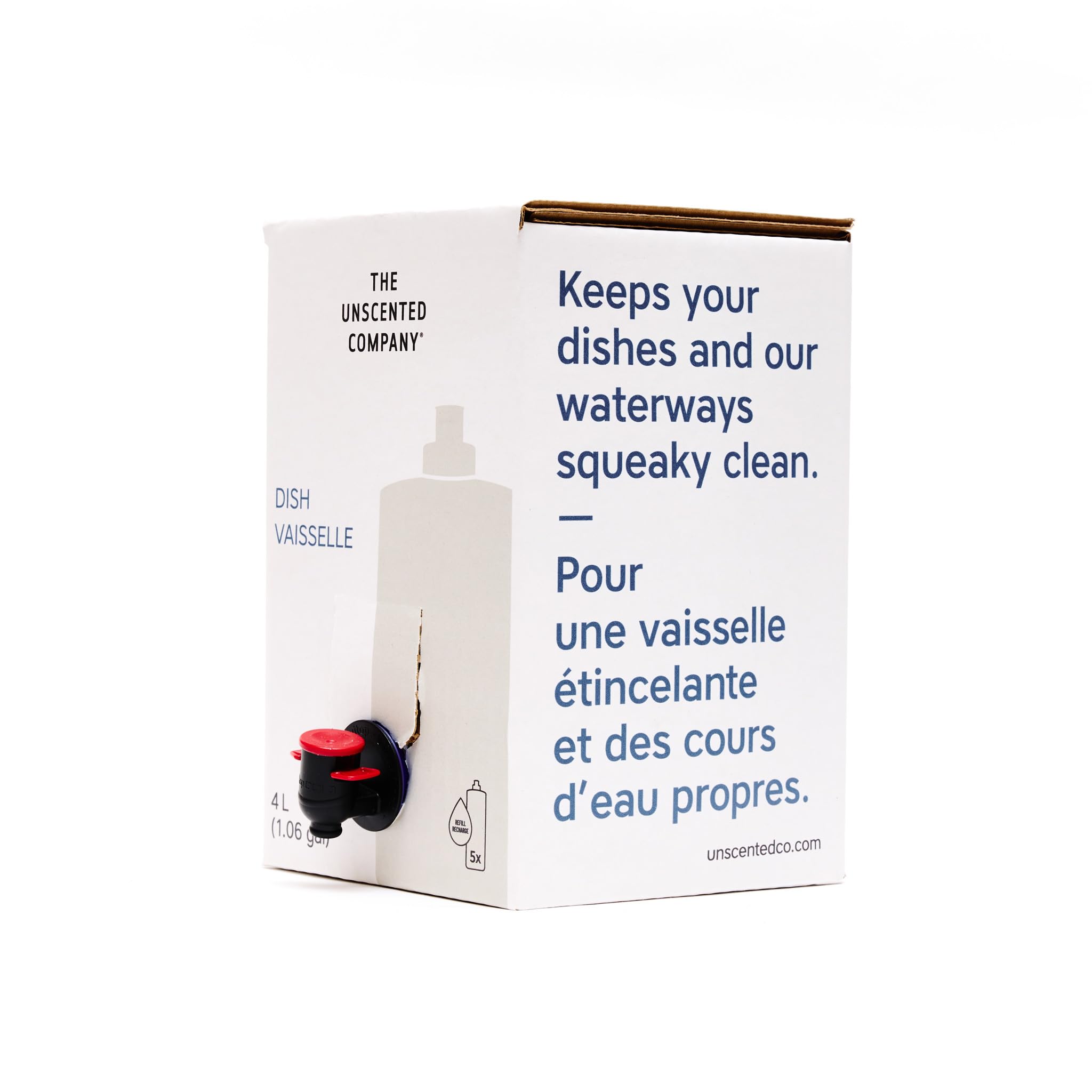 The Unscented Company Caja de recambio de jabón para platos, 1.06 GL