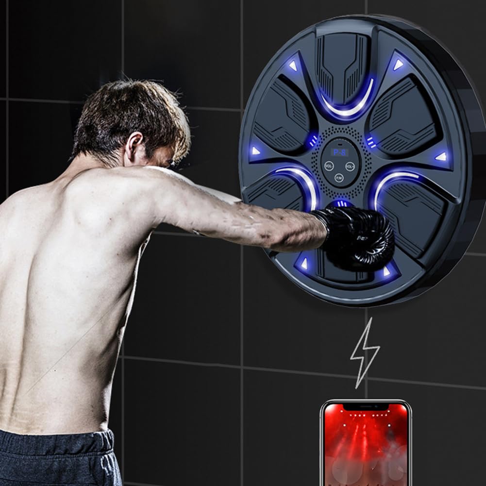 Music Boxing Machine, Musica elettronica Boxing Machine, Musica elettronica da parete Attrezzatura per l'allenamento, Divertimento elettronico intelligente Bluetooth montato a parete Boxing Tr