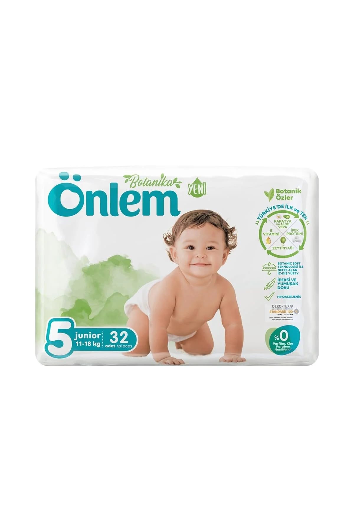 Önlem Botanika Bebek Bezi İkili Jumbo Paket Junior 32 Adet