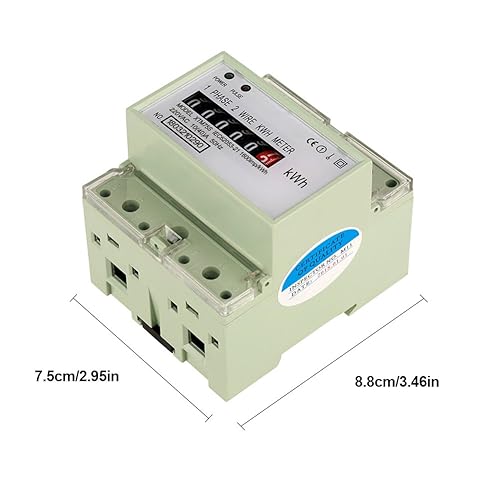 Miniatura 3 de Medidor eléctrico Carril DIN Medidor electrónico de KWh, 220V 10(40) un vatímetro monofásico digital 2 alambre 4P