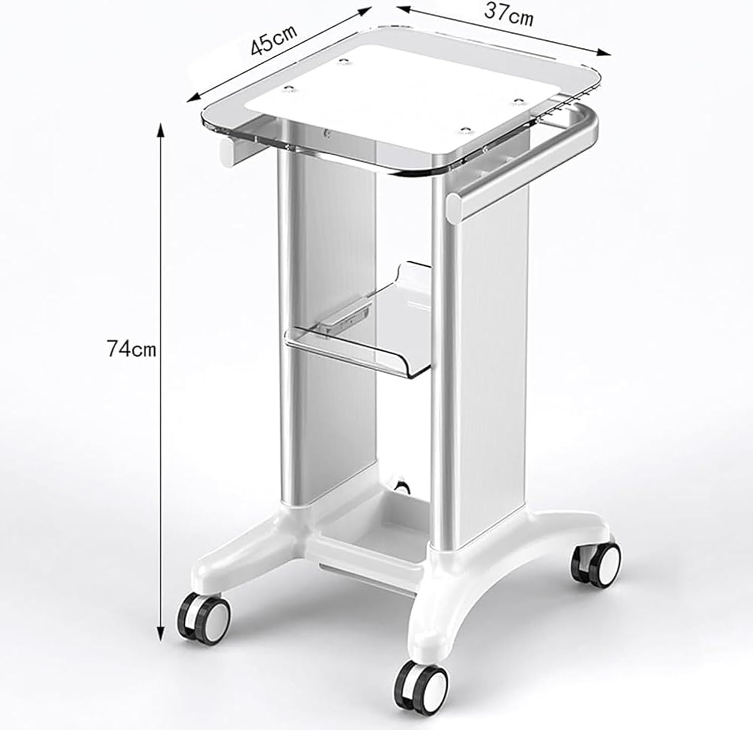 Esthetician Cart with Wheels,Dental Laboratory trolleys, Salon Spa Rolling Trolley Stand Mobile Cart, for Tattoo Hair Salon Spa Salon clinics