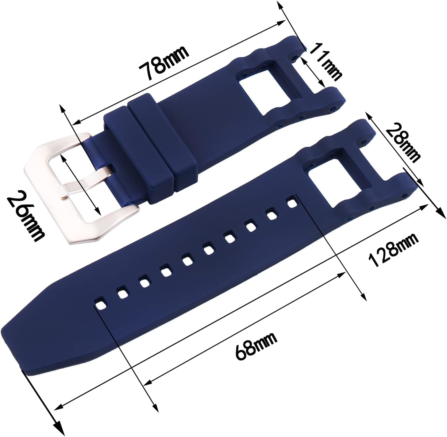 Men's Rubber watch Strap for Invicta Subaqua Noma 0736 0779 0924 1149 1150 14942 1577 5511 6043 10104 90110 13921 17114 18520 19828 10118 Ladies outdoor work waterproof silicone watch band wrist strap buckle