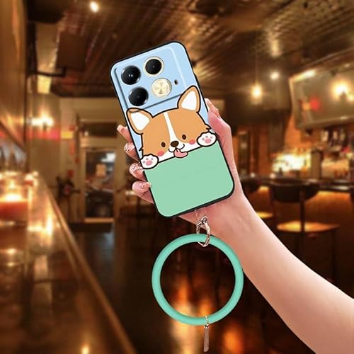 Phone Case Compatible with infinix Note40 4G/X6853, Ring Back Cover Youth Cartoon Dirt-resistant Waterproof Protective Anti-knoc