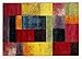 Produktbild ARTWORK OCTOGRAPHIC moderner Designer Teppich bunt in multicolor, Größe: 80x150 cm