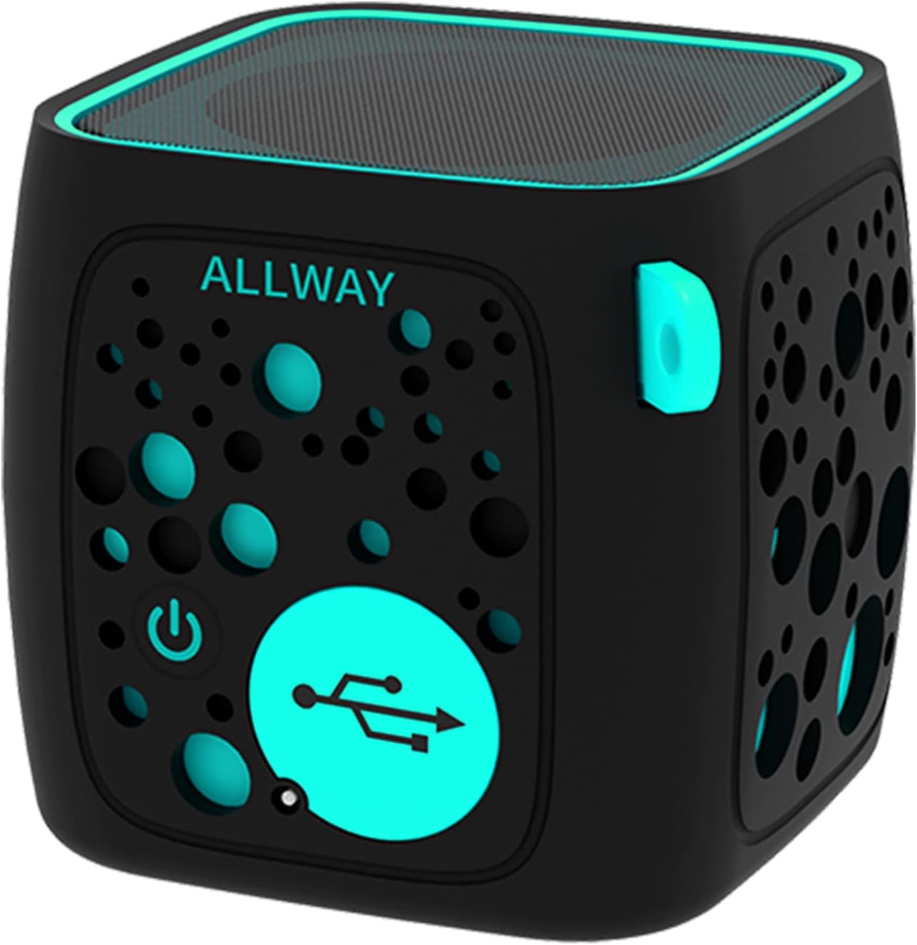 ALLWAY Small Bluetooth Speaker, Ultra Compact Mini Portable Bluetooth Speakers with Loud Stereo Sound,Rich bass,TF Card Port,164 Feet Bluetooth 5.0 Range for Laptop,iPhone,Echo,Car and More