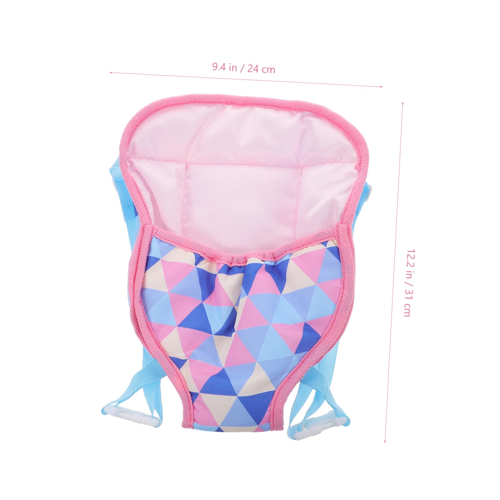 Toddmomy Baby Doll Stroller 18in Doll Carrier Portable Comfortable Breathable Quick-Adjust Straps