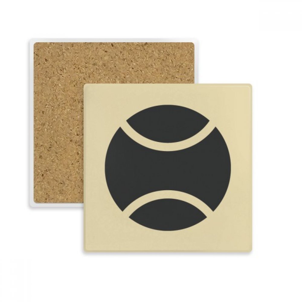 Coaster dessous de verre carré motif base-ball pour tasses et verres