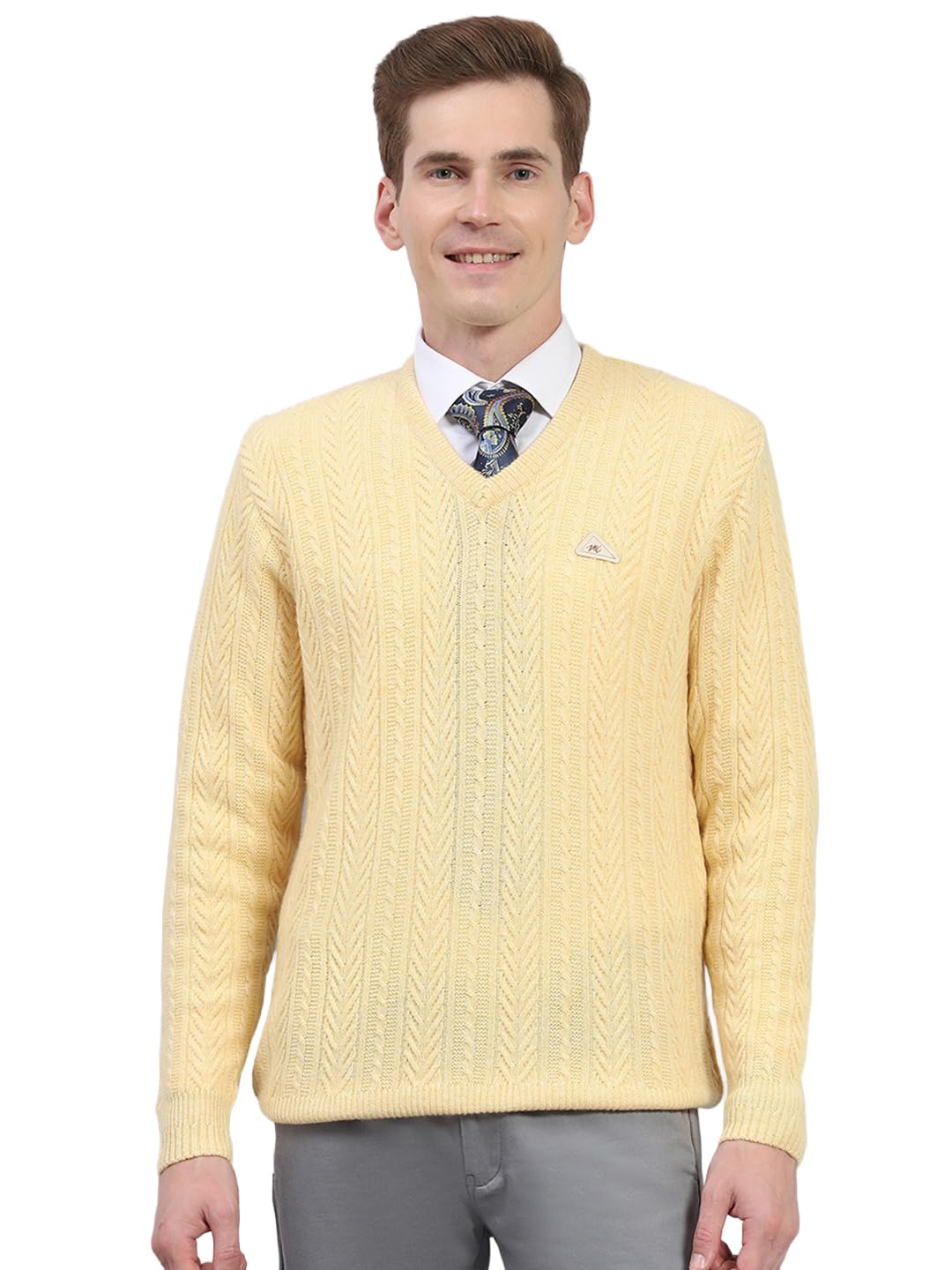 monte carlo Mens Regular Fit Full Sleeve V Neck Pullover | Warm Woolen Sweater for Men |Soft Comfortable Knitted Winter Wear for Men (Pack of 1)-picture-46