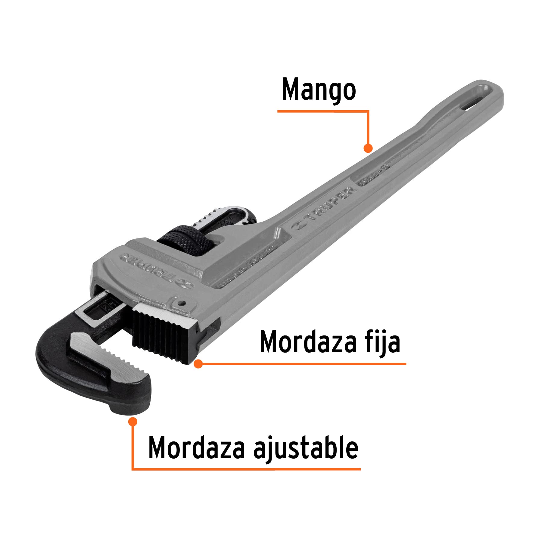 Truper Llave Stilson de aluminio para tubo - 450 mm