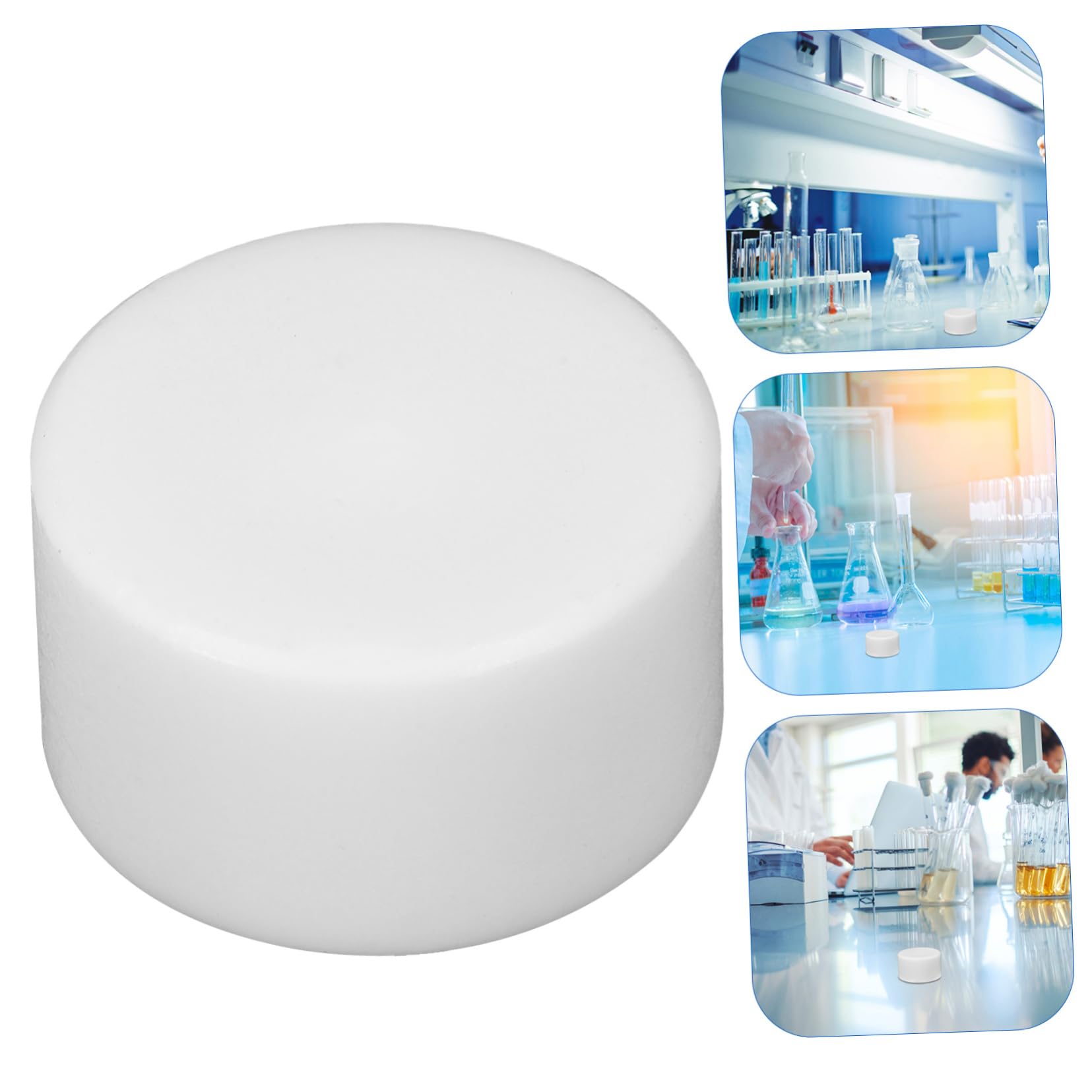 ULTECHNOVO 4 Piezas plato evaporación laboratorio plato evaporación ptfe platos cultura para la ciencia uniformes quimica placa petri ptfe placa petri 30mm ronda soporte