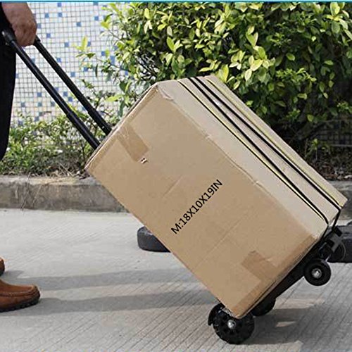 Carretilla plegable ligera portátil con 4 ruedas miniatura 5