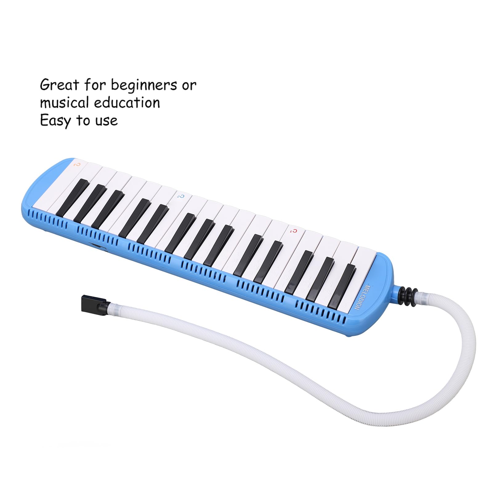 32 Teclas Melodica Instrumento melodica escolar 32 teclas 32 Teclas de Piano Instrumento de Educaci¨®n Musical Melodica con Boquilla y Tubo Flexible para Melodicas