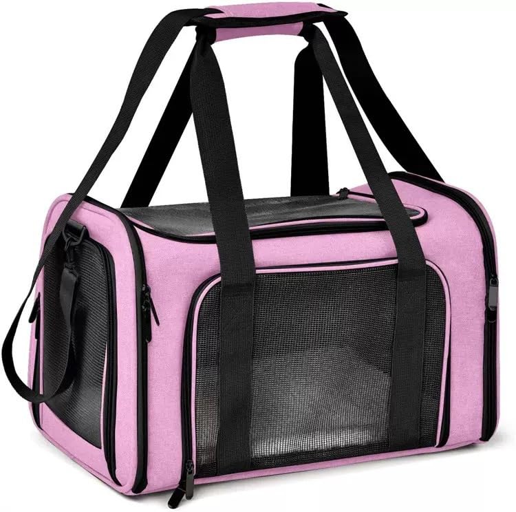 Caisse de transport chat respirante pour animal jusqu'à 13kg