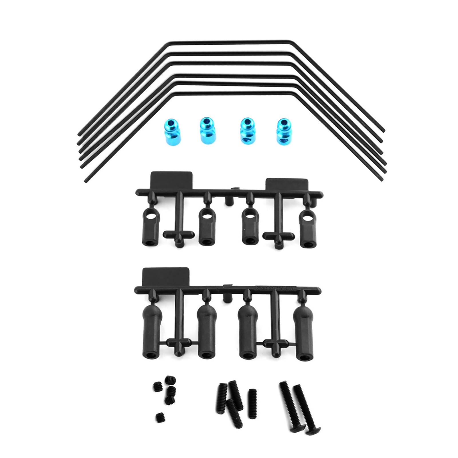 Stabilisator-Set (vorne & hinten) für TAMIYA XV01 XV02#54514 1/10 RC Autozubehör
