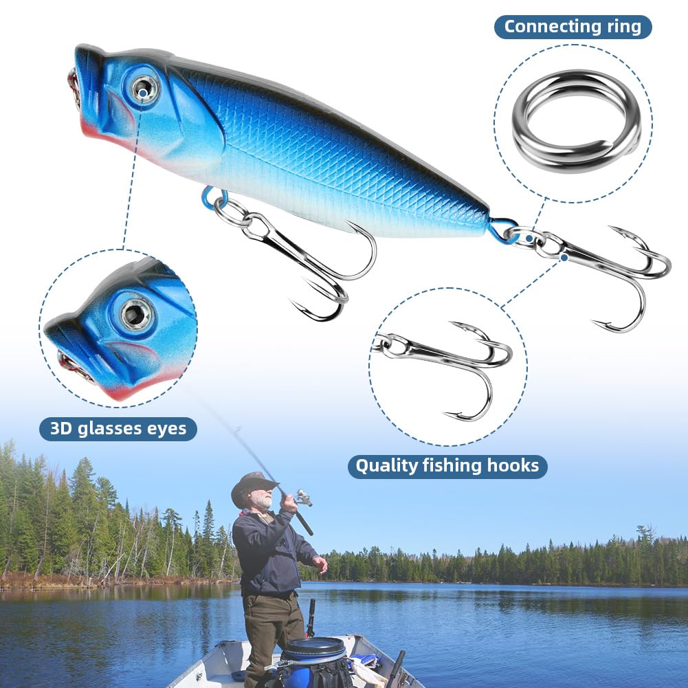 Smartonly 275 stuks kunstaas set inclusief kikker kunstaas zacht vissen lokken hard metalen lokken VIB rammelaar crank Popper Minnow potlood metalen