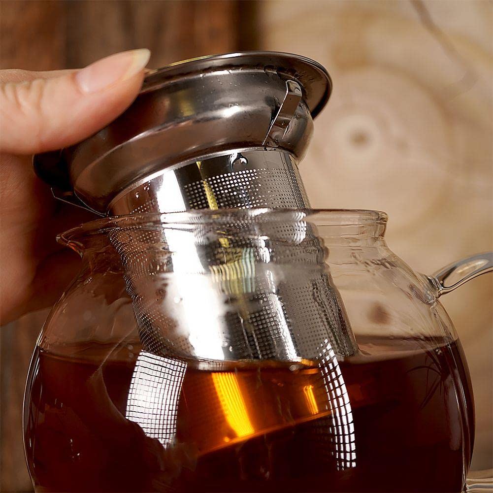 orion group Théière en verre borosilicate résistant à la chaleur